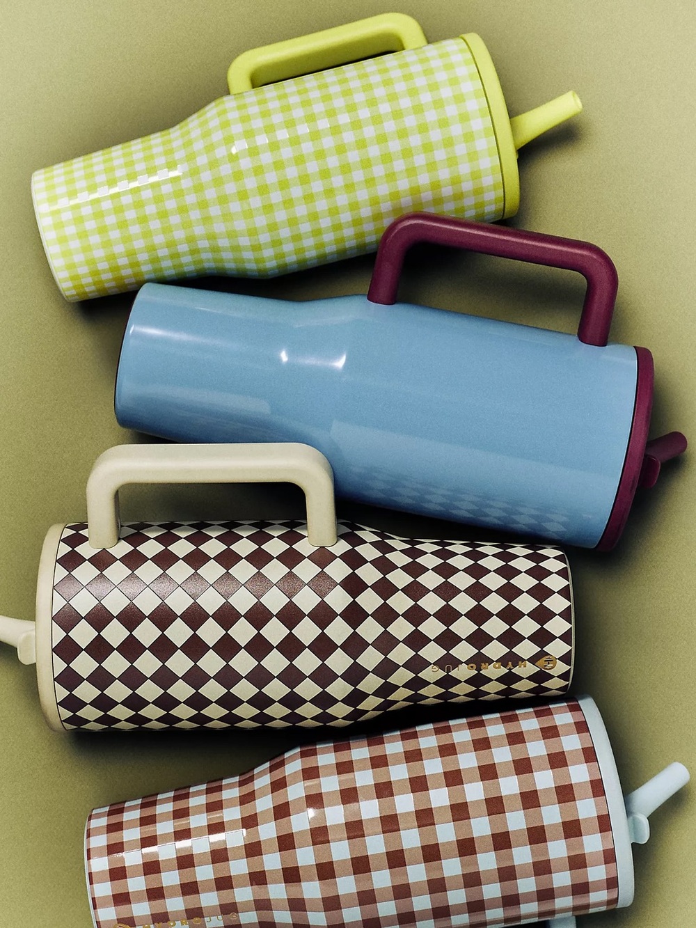 HydroJug x Anthropologie 40 oz. Traveler Water Bottle - Yellow Gingham - Picture 3 of 3